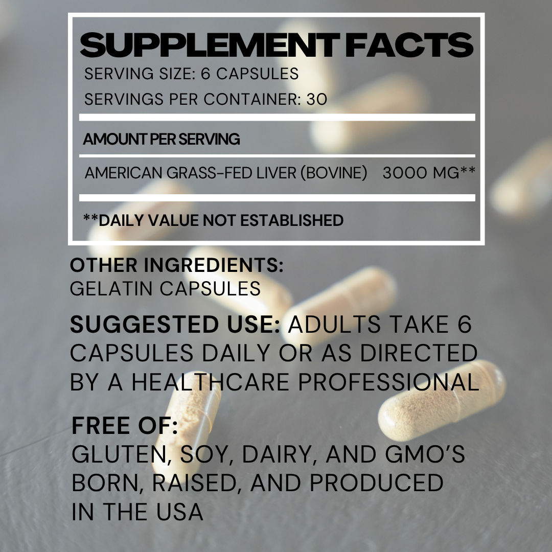 Grass-Fed Beef Liver Supplement