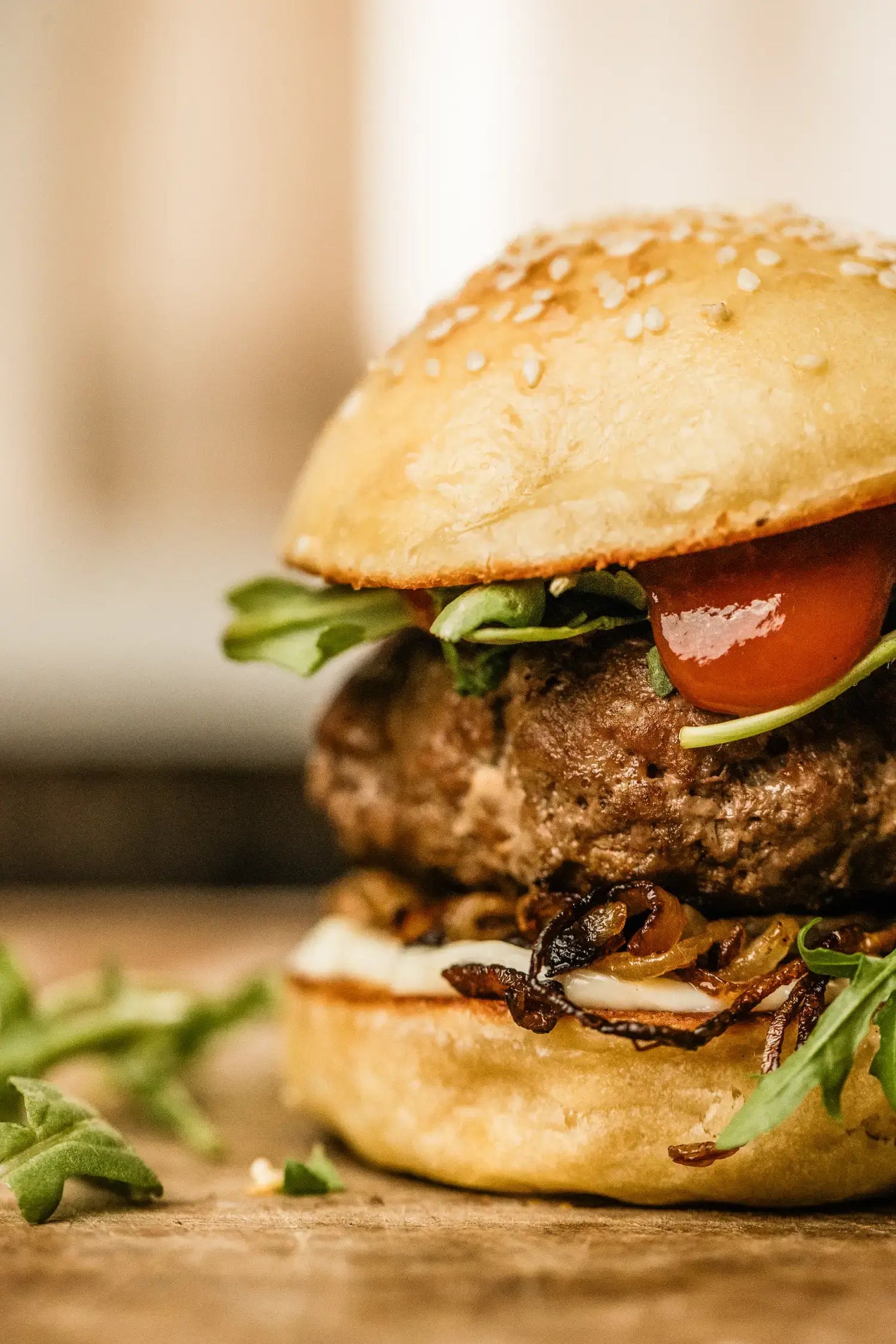 grass fed beef gourmet burger