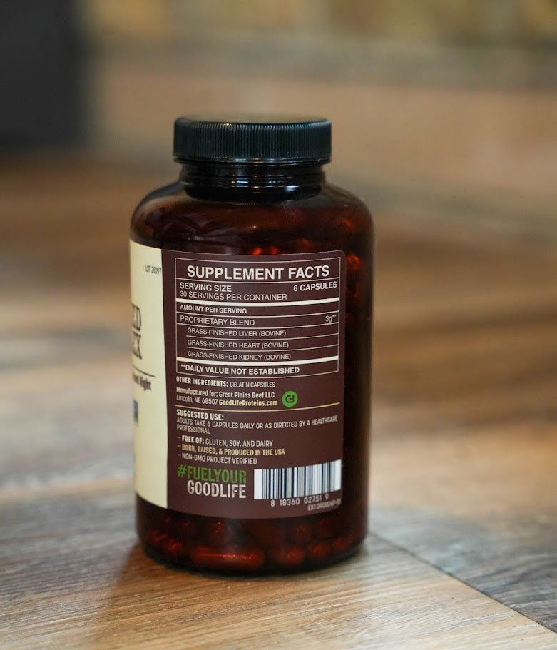 Grass-Fed Beef Organ Complex - Beef Balance